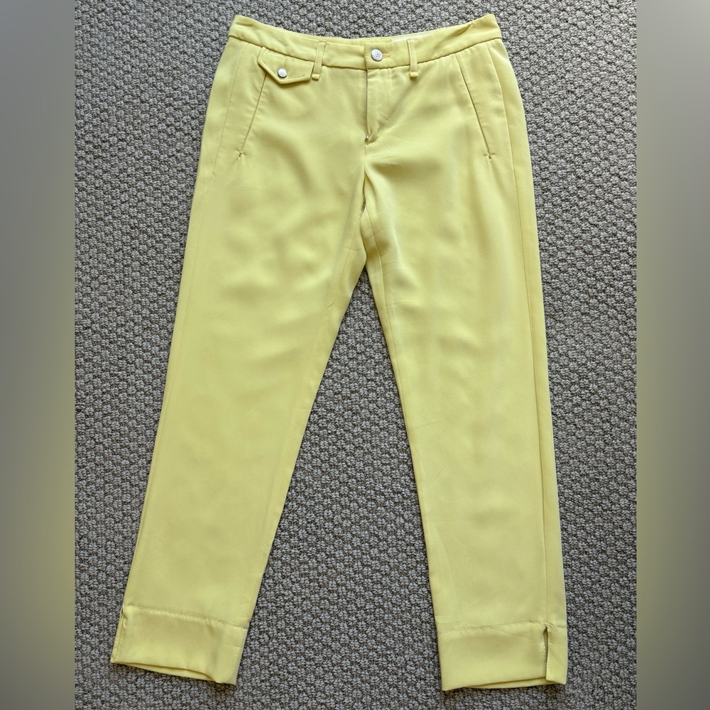 rag & bone women's Yellow Crepe pants